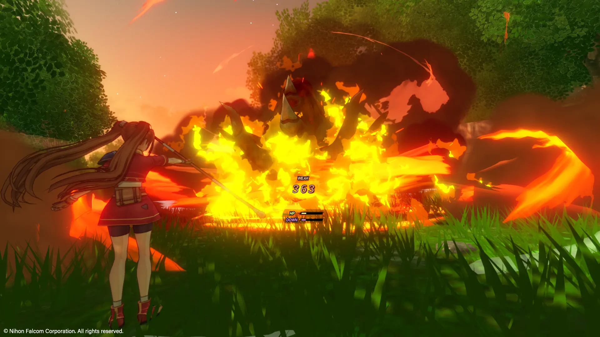 Estelle using a Fire art