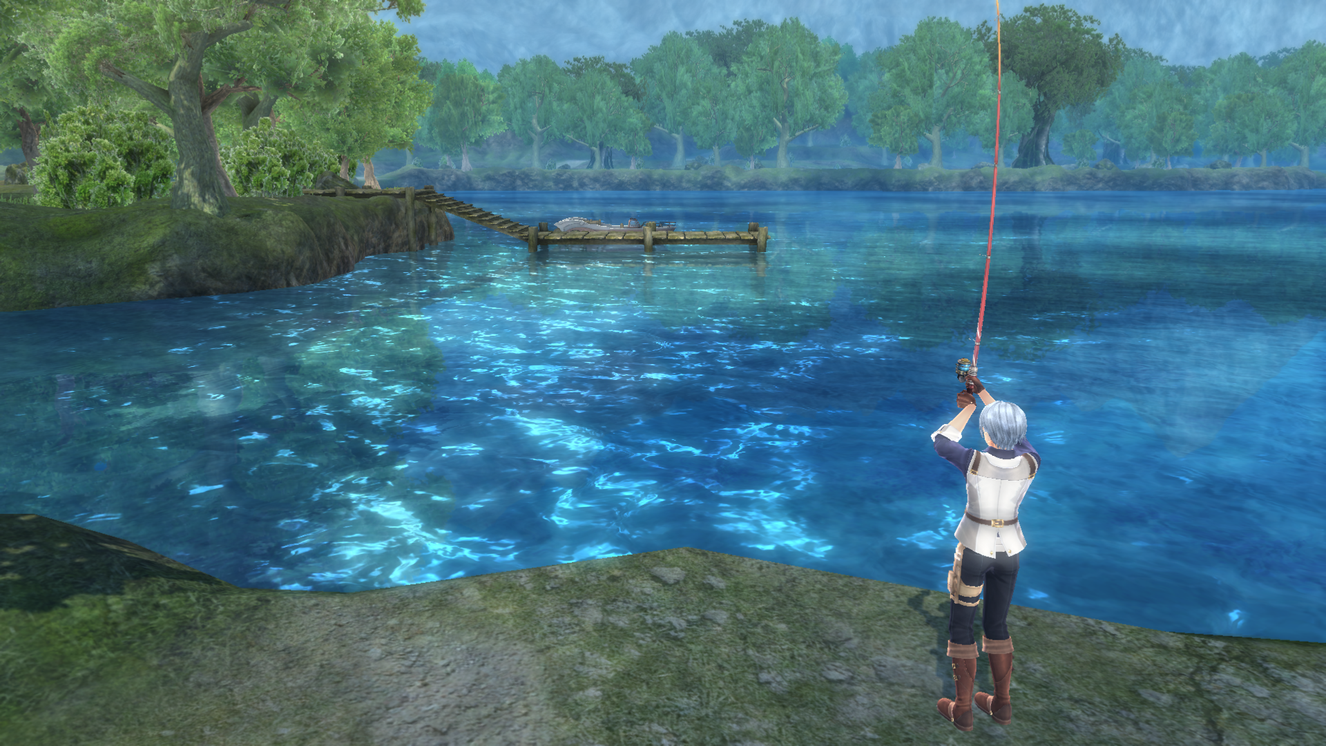 Fishing spot on the south bank