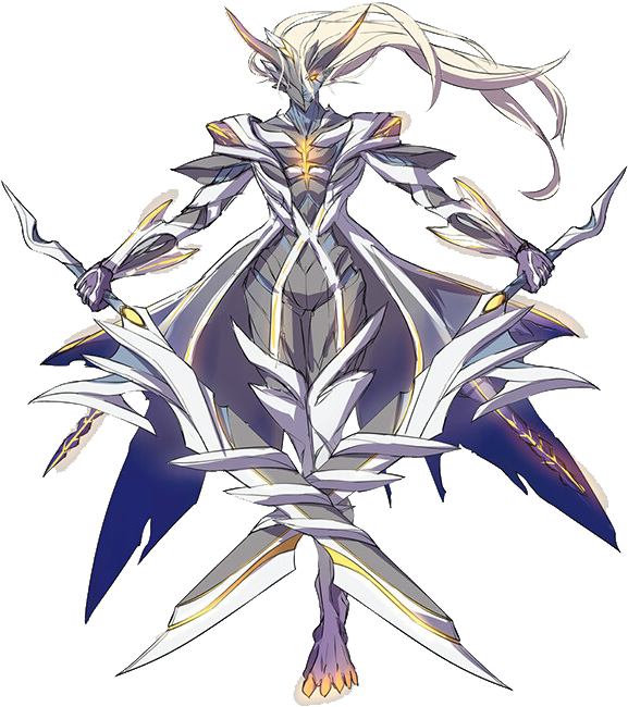 Auguste Dogma finalized concept artwork (Dual Swords)