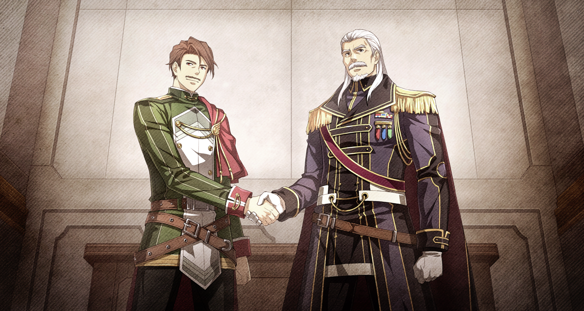 Vandyck and Cassius Bright agreeing to a ceasefire