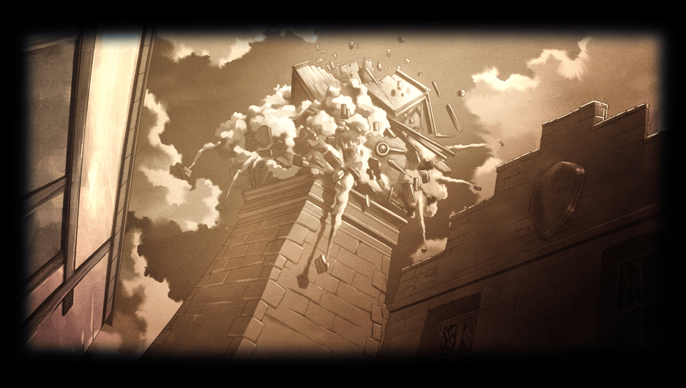 "Memories: The destroyed clocktower"