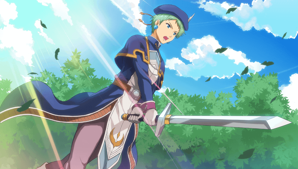 Julia wielding her sword (EVO)
