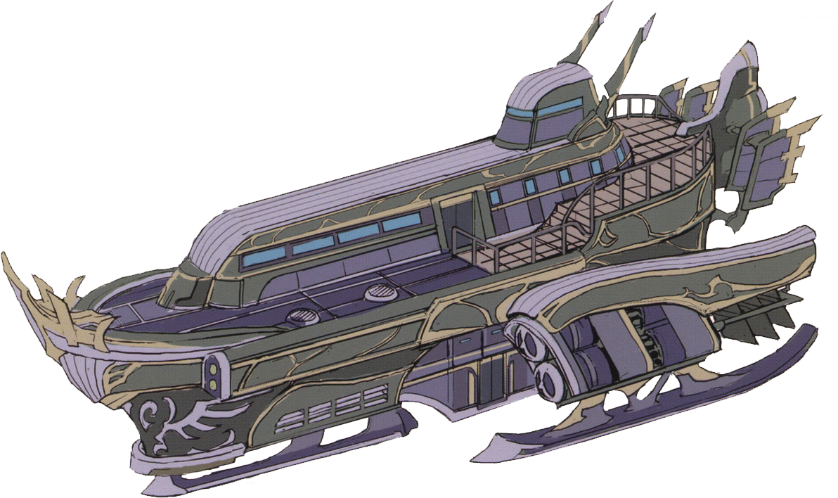 Concept art of Rufus' private airship