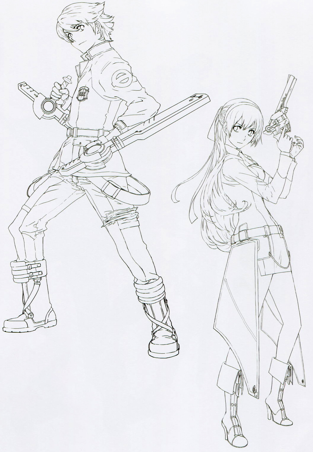 Line sketches for Lloyd & Elie.