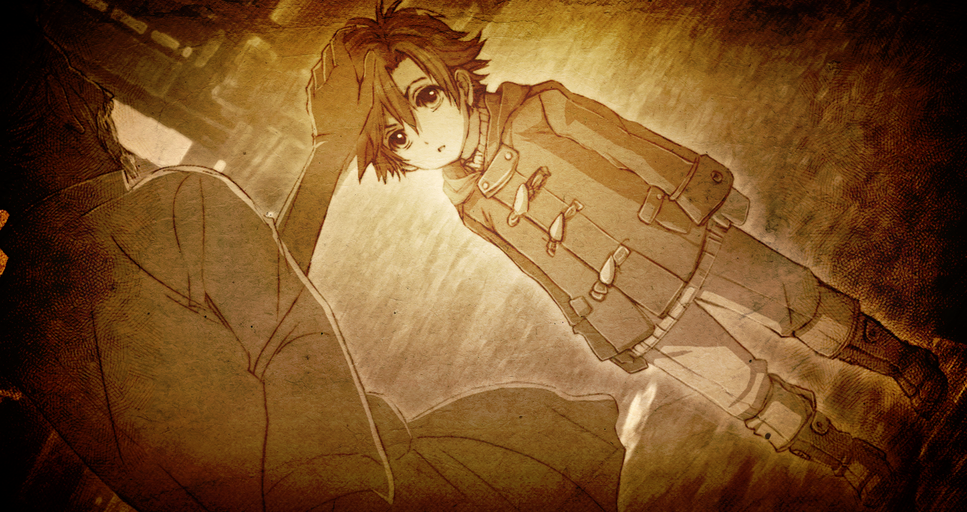 Yun Ka-fai headpatting a young Rean Schwarzer