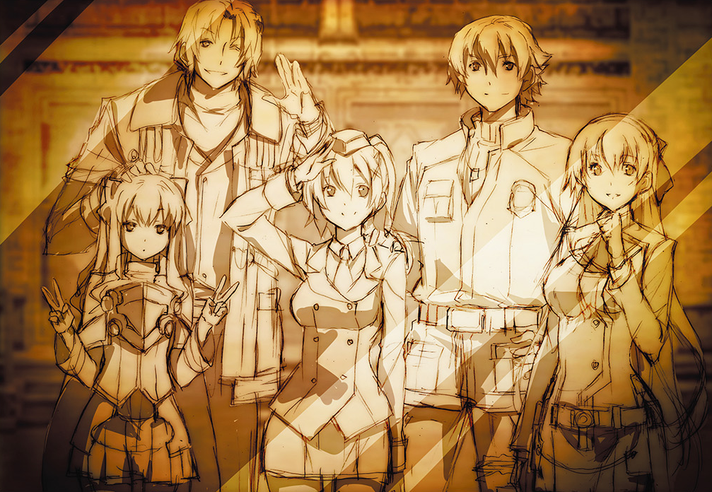 Yuna with the Special Support Section (not shown in-game).