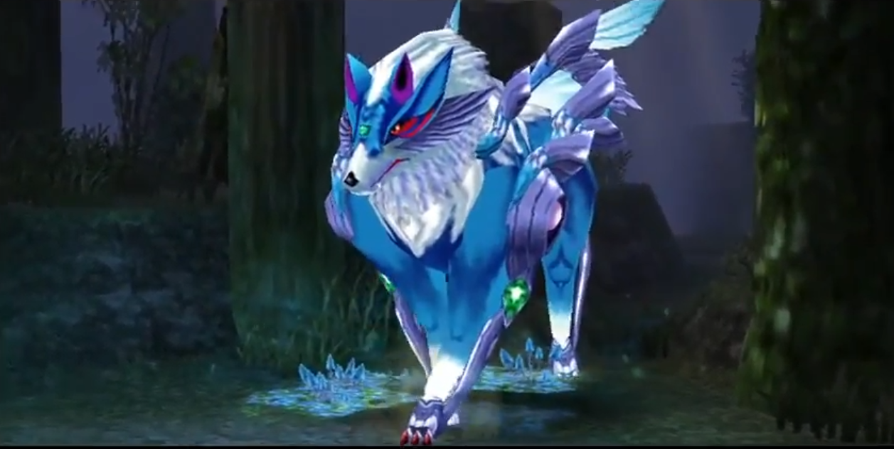 Zeit's true form as a Holy Beast