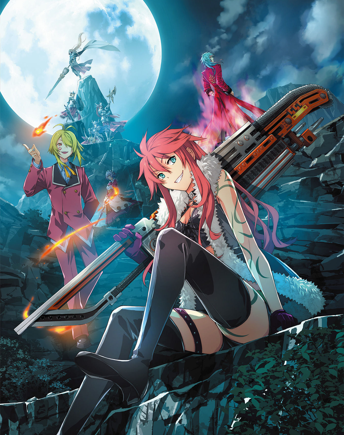 A 영웅전설 섬의 궤적 III key visual depitcing Enforcers, Stahlritter and Anguis