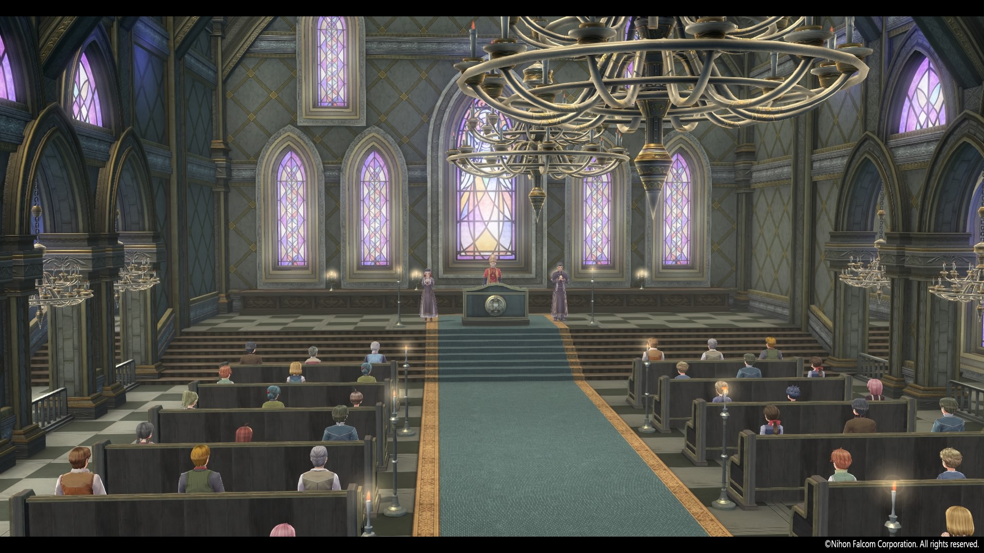 Interior during mass