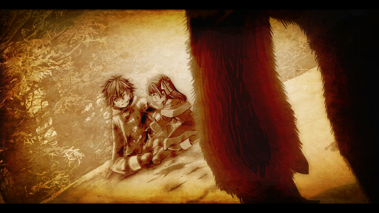 Memories - Rean and Elise being attacked by a monster