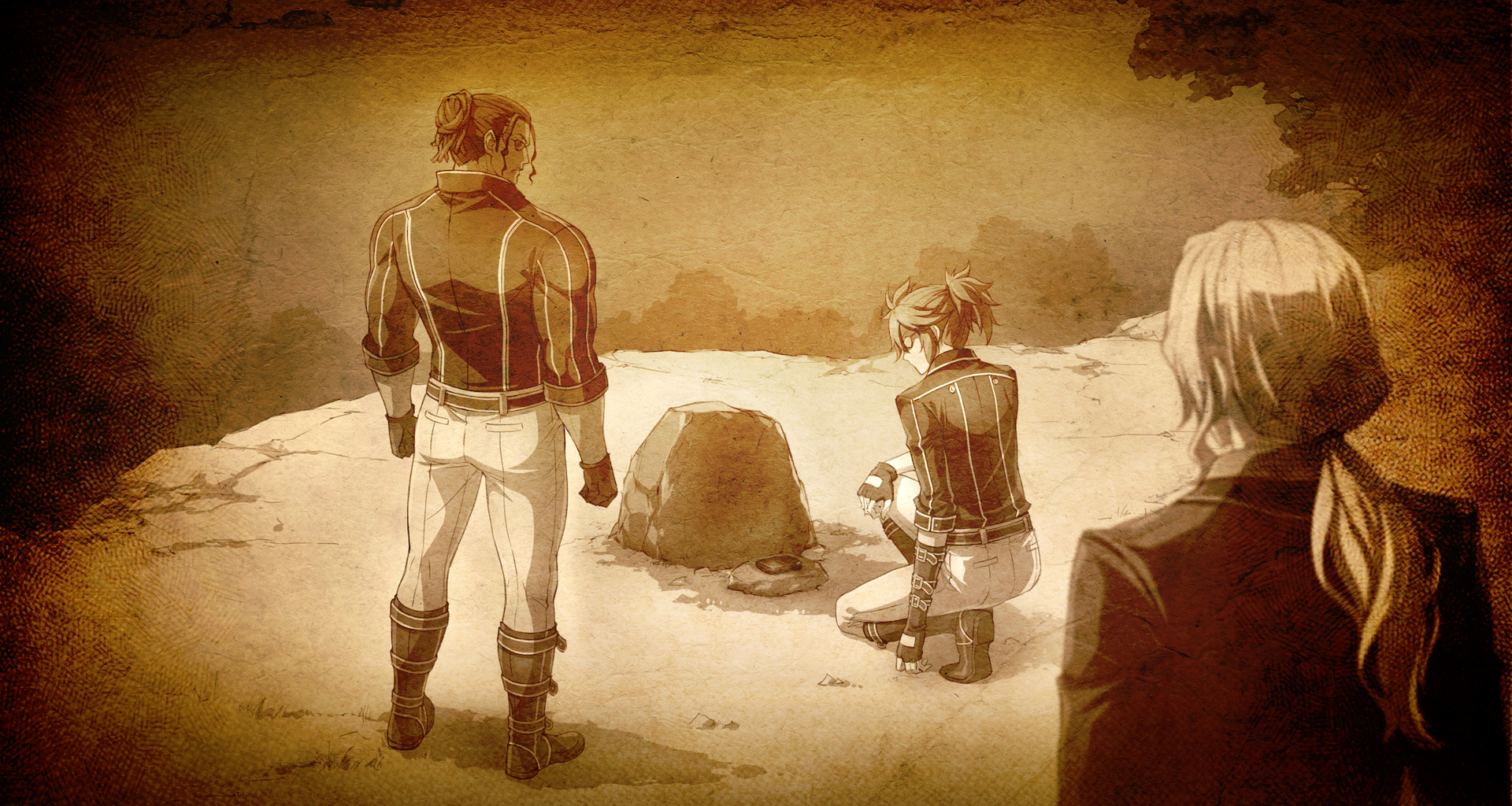 Flashback - Black Alberich making a proposal to Xeno and Leonidas to bring back Rutger