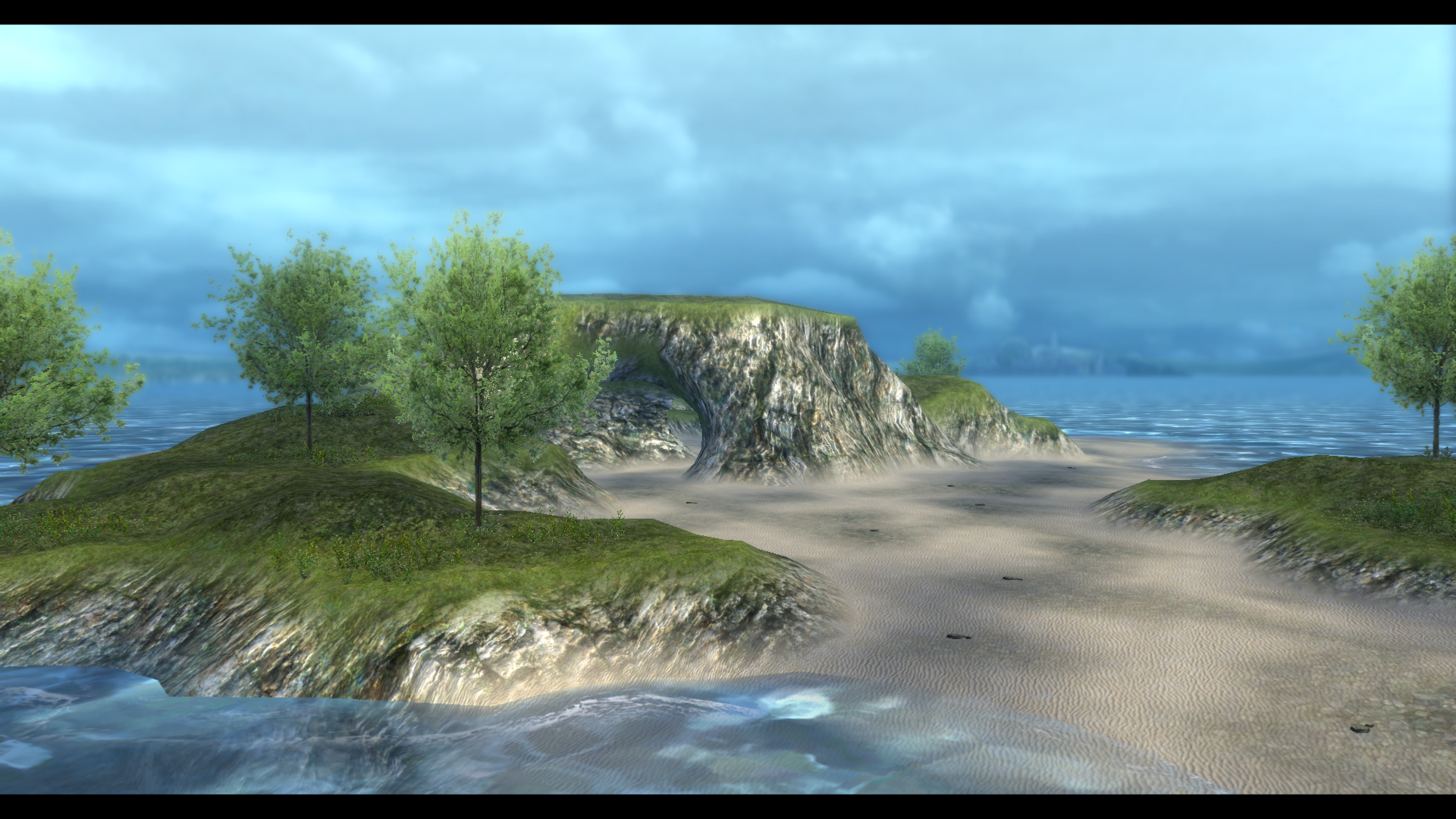 Scenic photo of the sandbar on Ursula Road