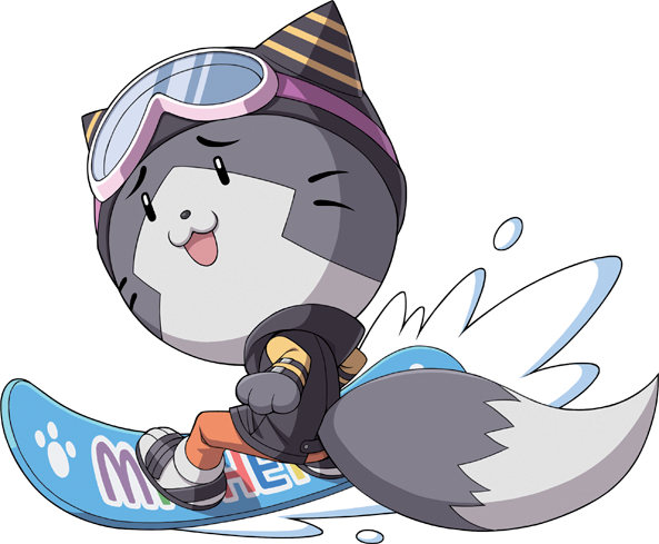 Mishy snowboarding