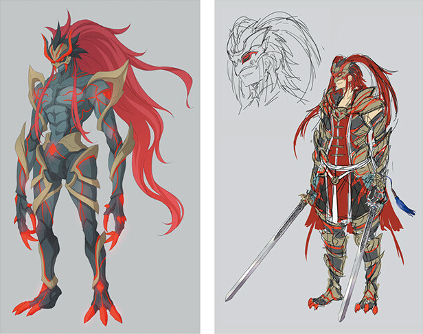 Concept art (Only in Kuro II Visual Collection)