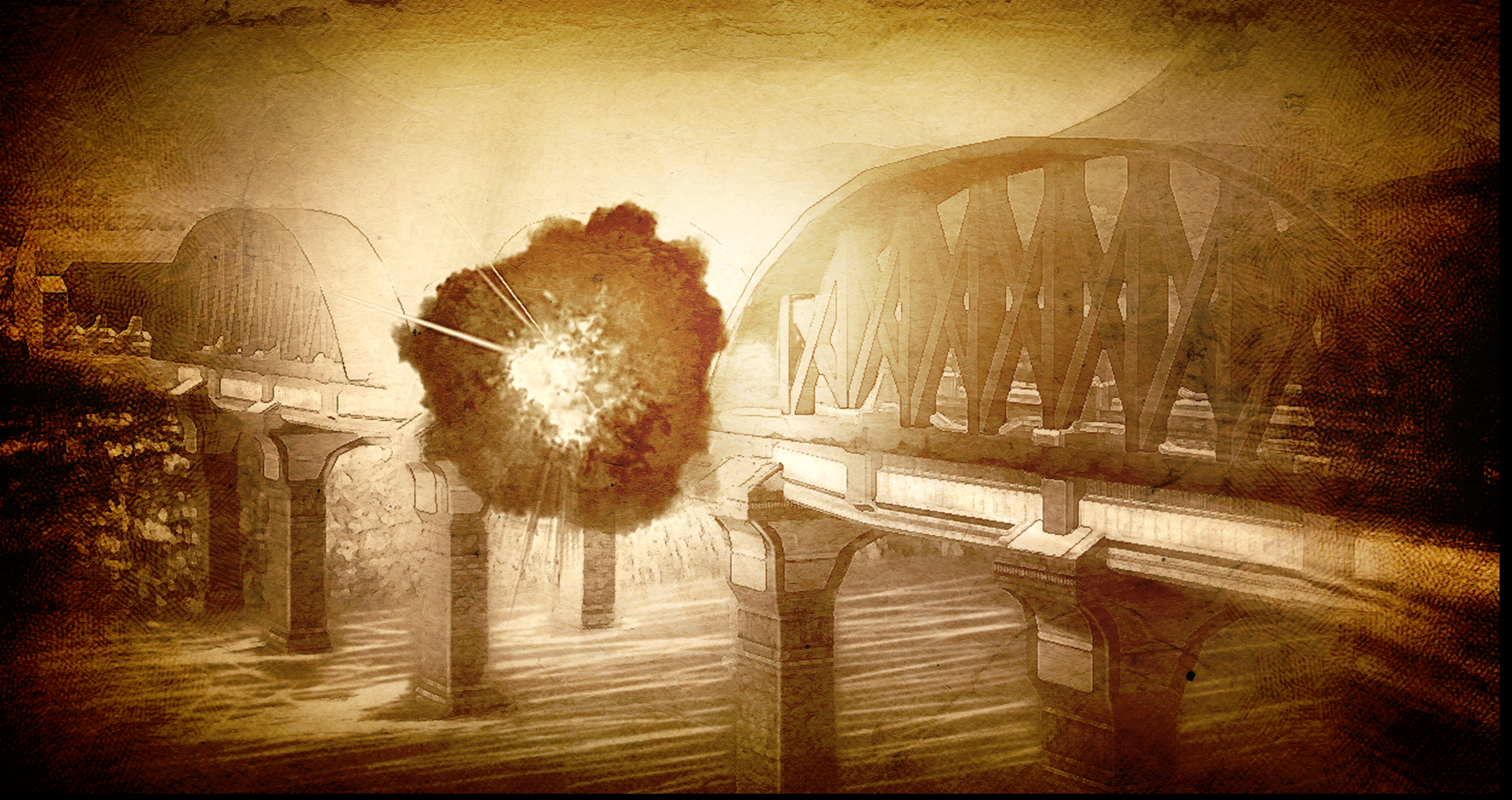 Jurai's bridge being sabotaged