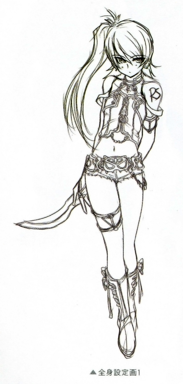 Full-length sketch 1