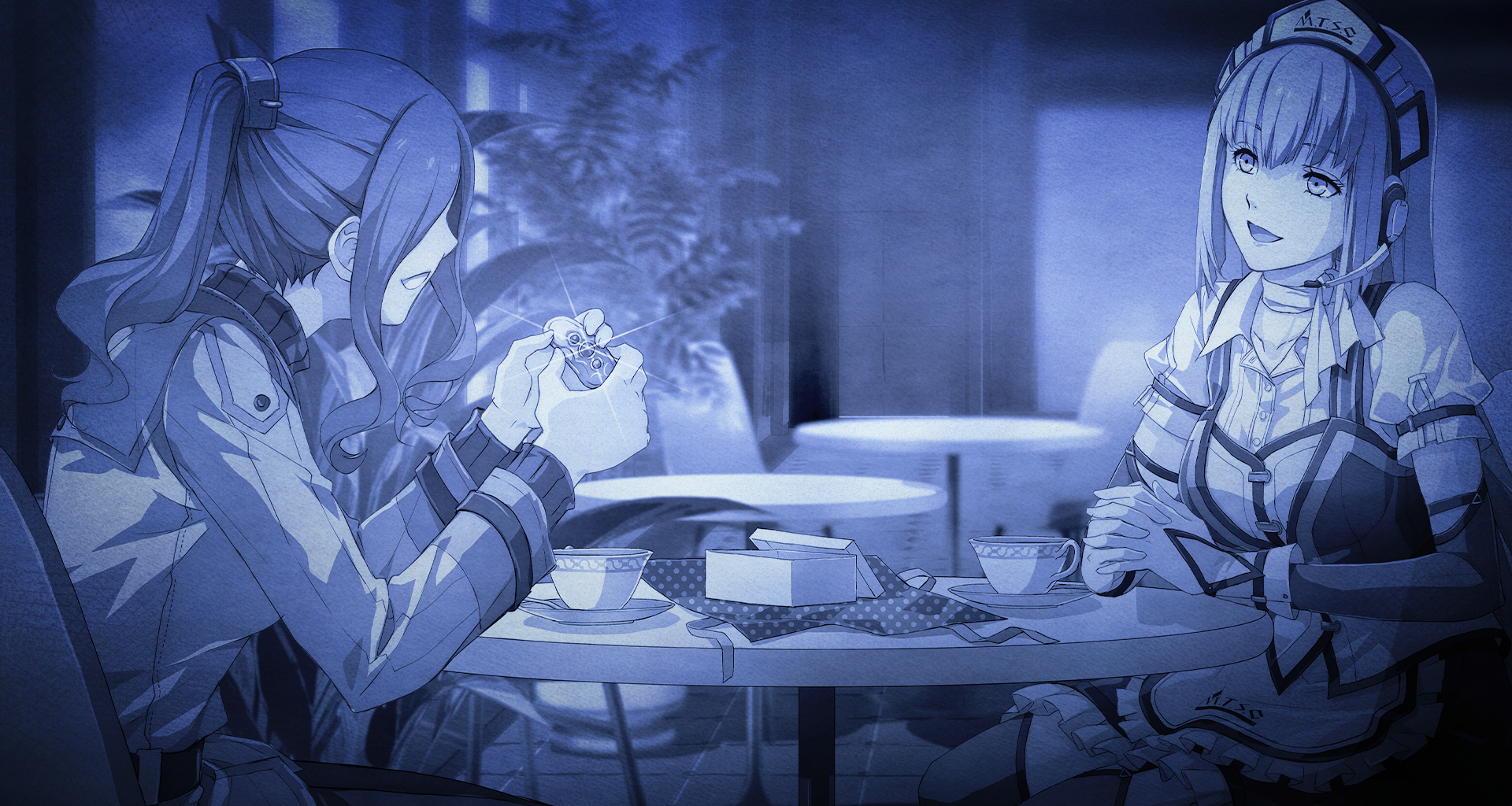 Risette giving Mirabel a gift