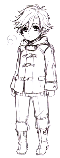 Concept art - young Rean