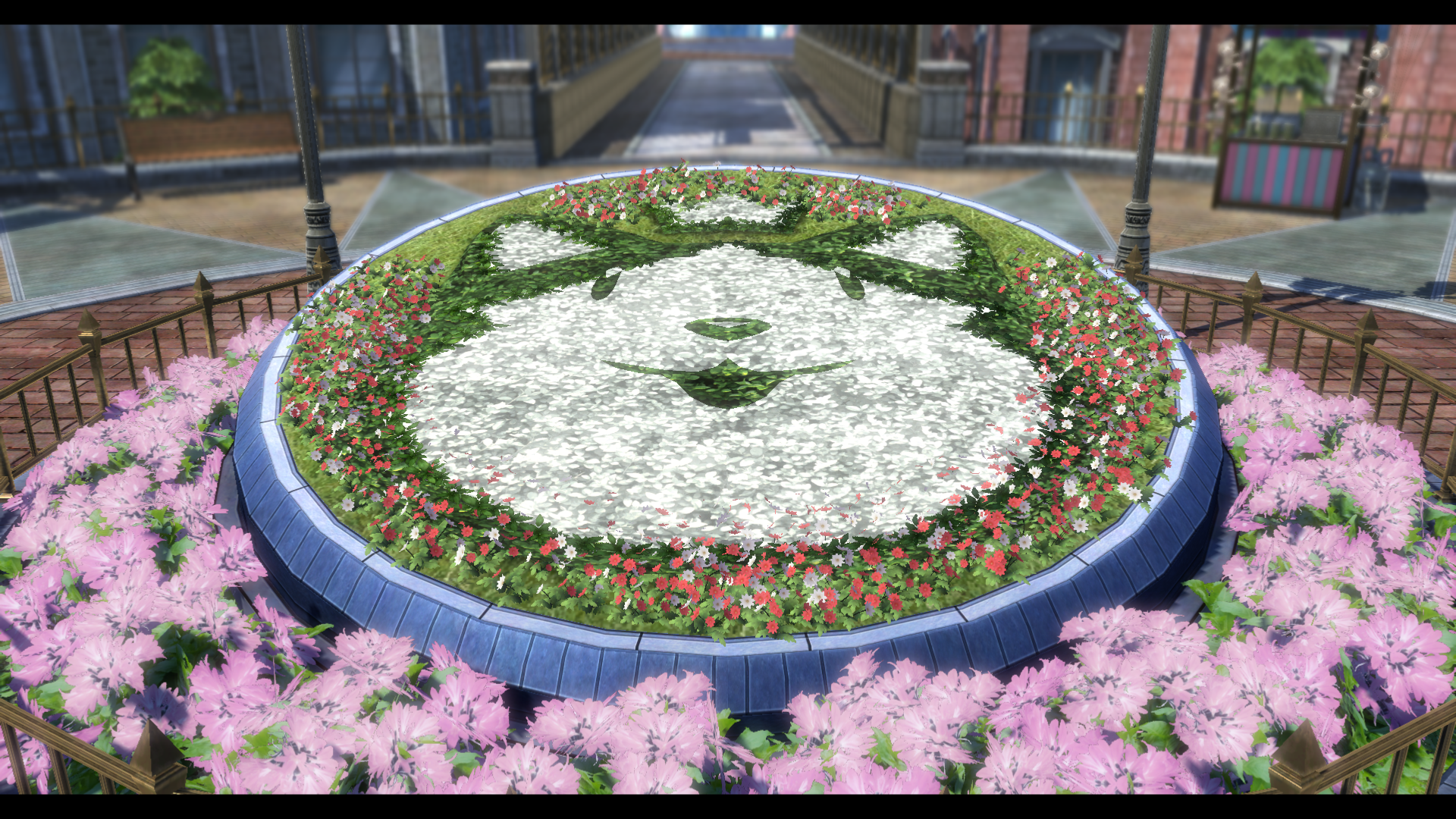 Scenic photo of the flowerbed