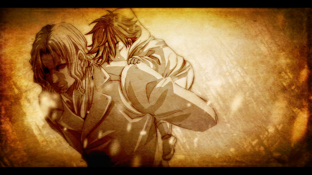 Giliath Osborne carrying Rean through the snow in Ymir. (영웅전설 섬의 궤적 II)