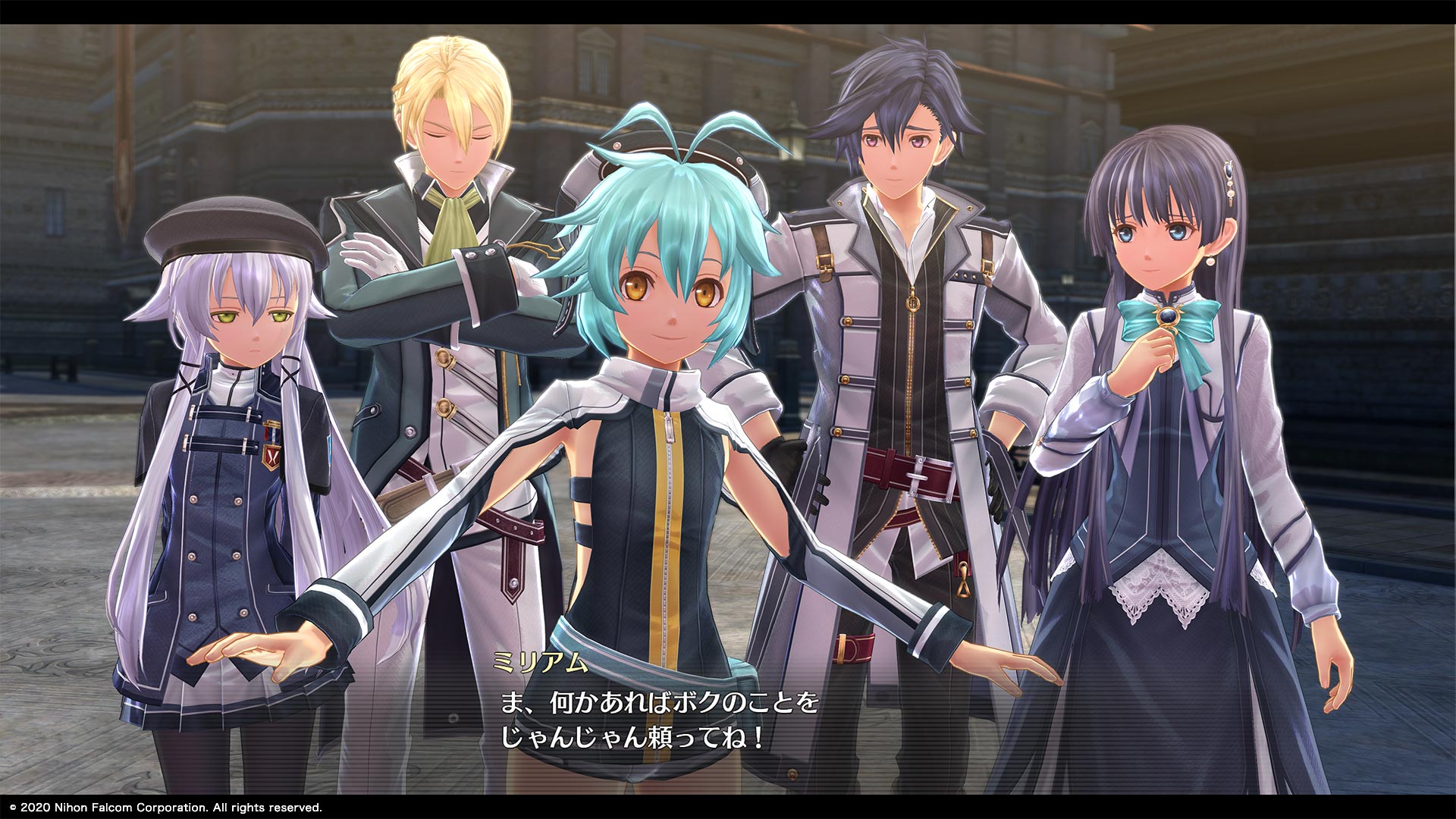 Promotional Screenshot of Millium with Altina Orion, Jusis Albarea, Rean Schwarzer and Elise Schwarzer