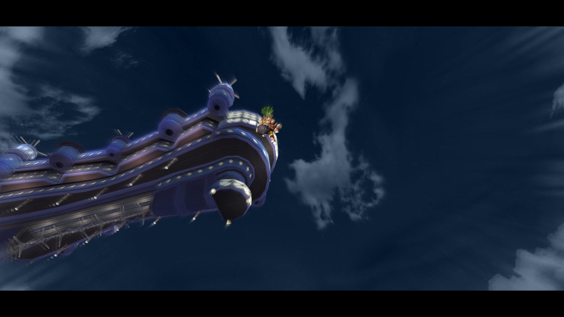 Unconscious, being carried by Kevin as he jumps from the Lusitania