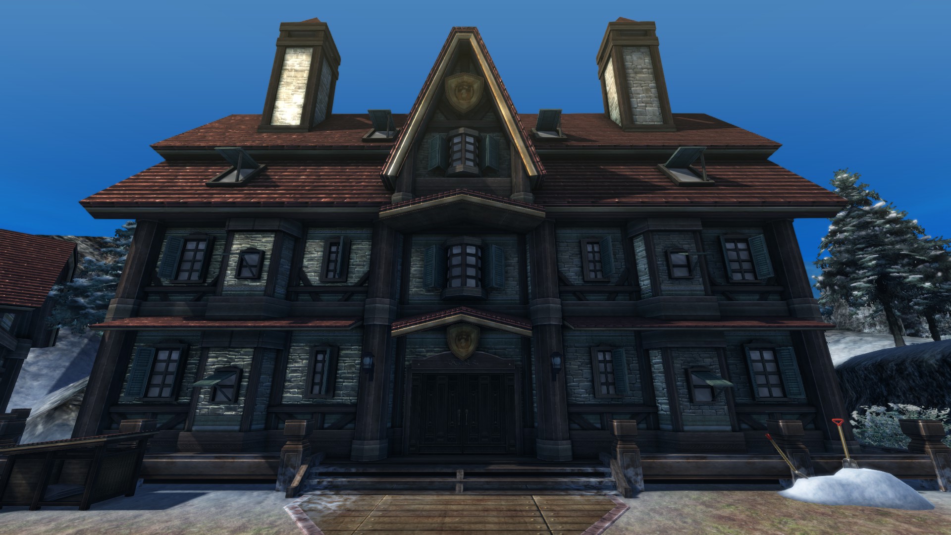 Baron Schwarzer's Mansion exterior