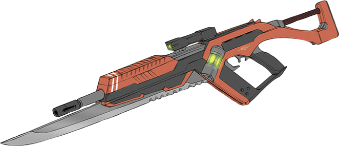 Kruga-style orbal rifle