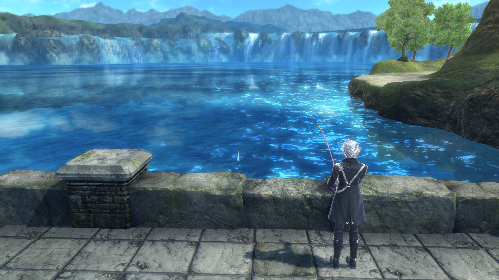 Fishing spot for Estrella on the bridge