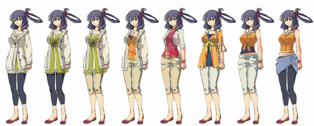 Casual outfit concept art