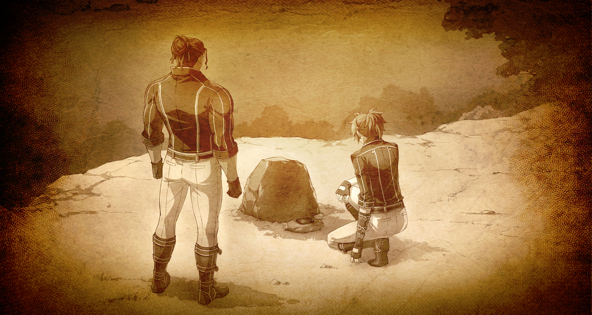 Flashback - Xeno and Leonidas over Rutger Claussell's grave