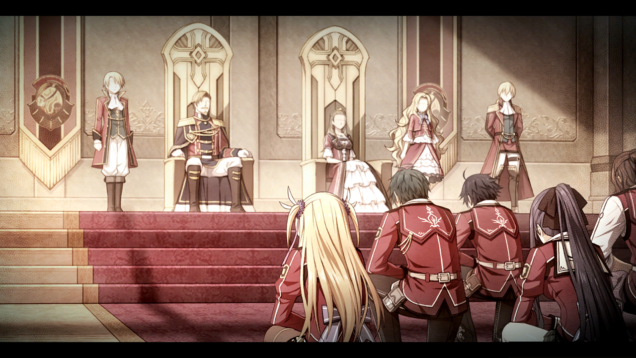 Class VII getting an audience with the Imperial Family at Valflame Palace