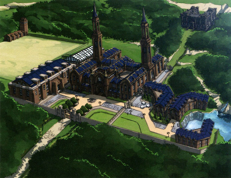 Concept art of the campus