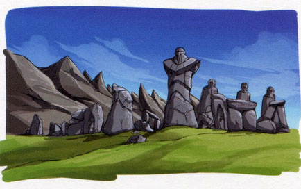 Stone circle, early concept art