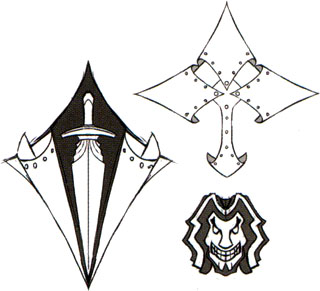 Unused concept art for a Ironblood crest (영웅전설 섬의 궤적)