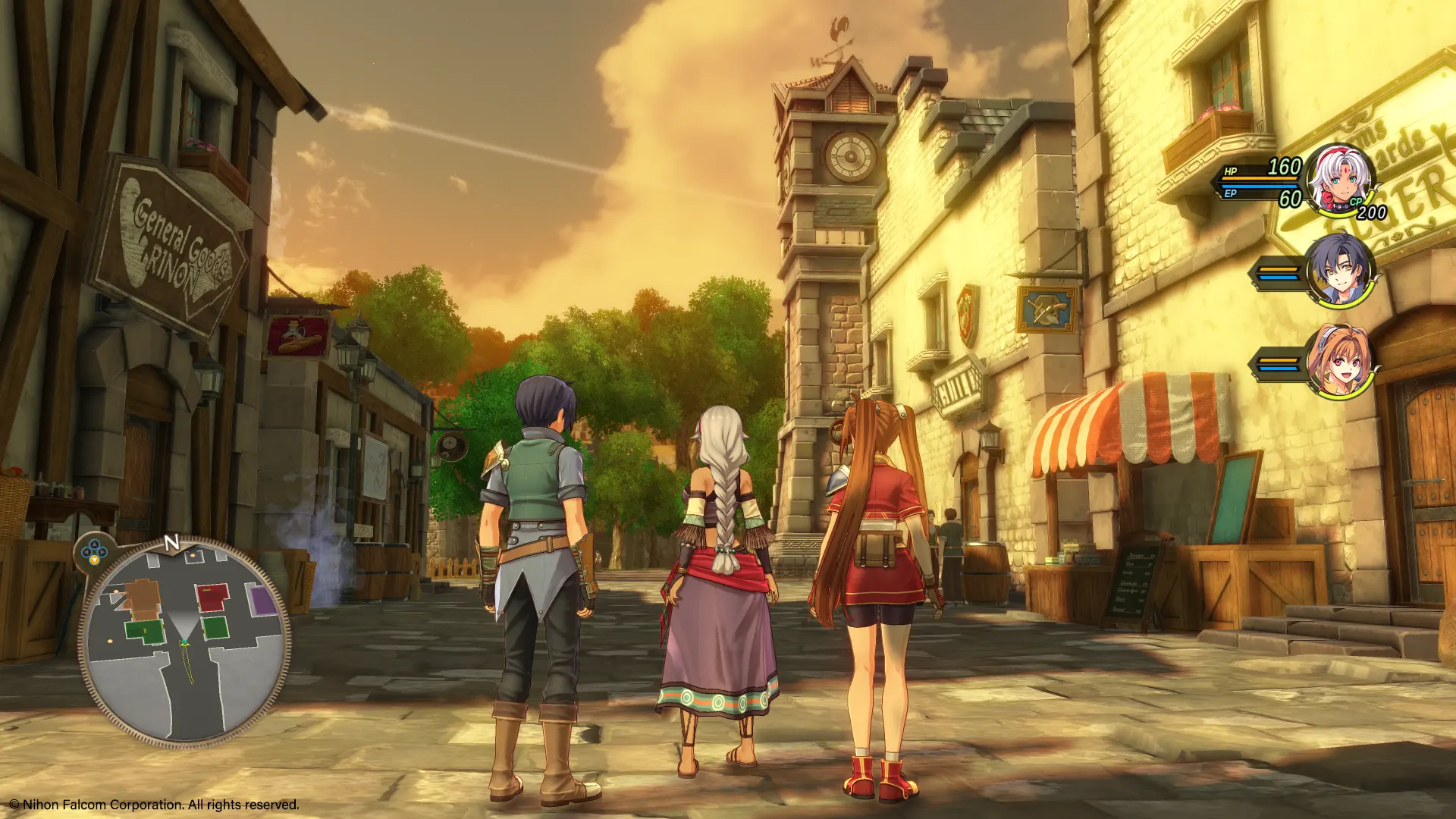 Scherzard, Estelle and Joshua in Rolent at evening