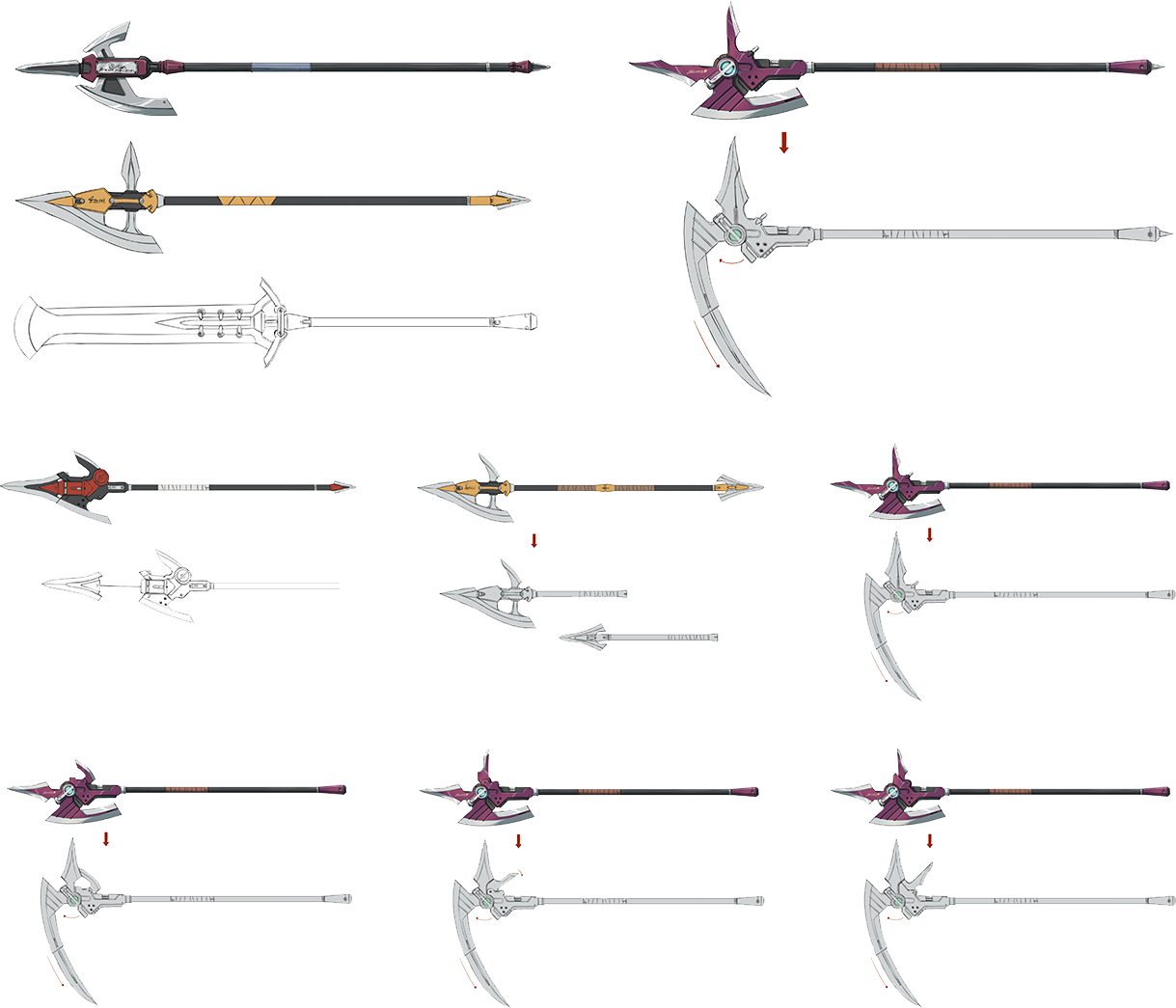 Weapon variations